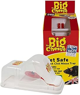 The Big Cheese Pet Safe Mouse Trap - Mouse Killer, Mouse Trap, Mouse Traps for Indoors, Covered Mouse Trap