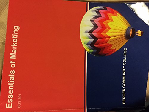 Essentials of Marketing Bergen Community College Edition
