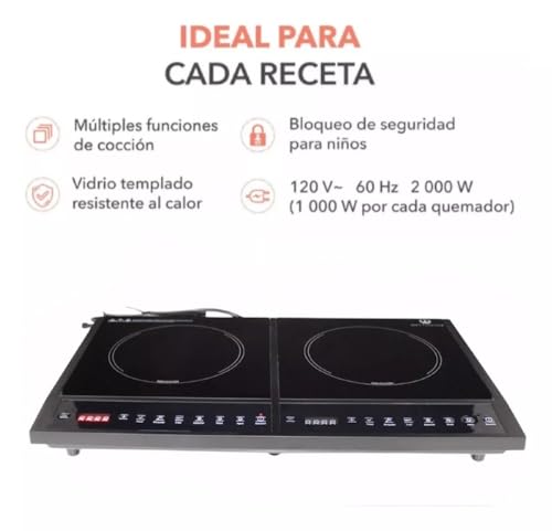 Opiniones y reviews de Parrilla de Induccion 2 Quemadores , listamos los 10 mejores. 21 Imagen adicional