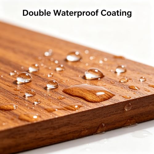 Protector Alféizar Para Mascotas Cortable Madera Impermeable Marrón 3