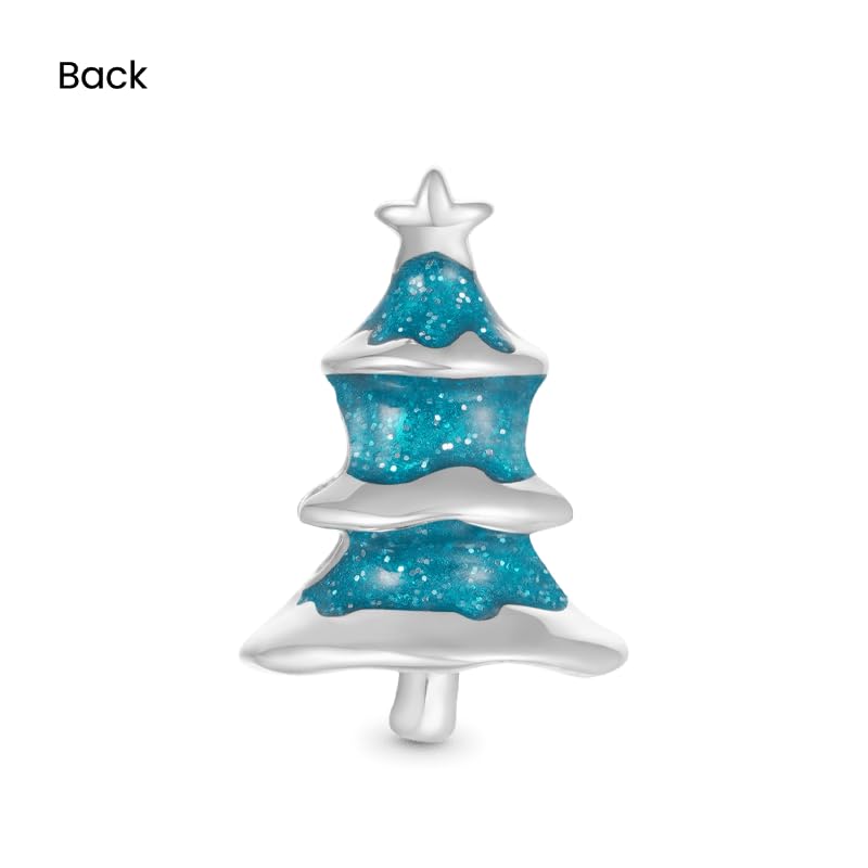 Image of GNOCE Christmas Charm Silver Plated & Sterling Silver Bracelet Gift