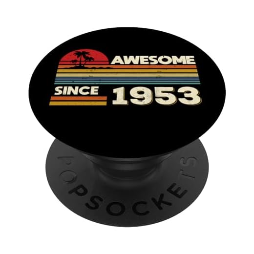 71 cumpleaños impresionante desde 1953 71 años cumpleaños PopSockets PopGrip Intercambiable