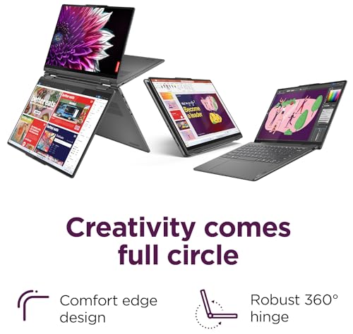 Image of Lenovo Yoga 7i 2-in-1 AI Business Laptop (16 inch FHD+ Touchscreen, Intel Ultra 7 155U (Beat i7-1355U), 16GB DDR5 RAM, 1TB SSD), Backlit, FHD IR Webcam, Fingerprint, Thunderbolt 4, Win 11 Pro, AI PC