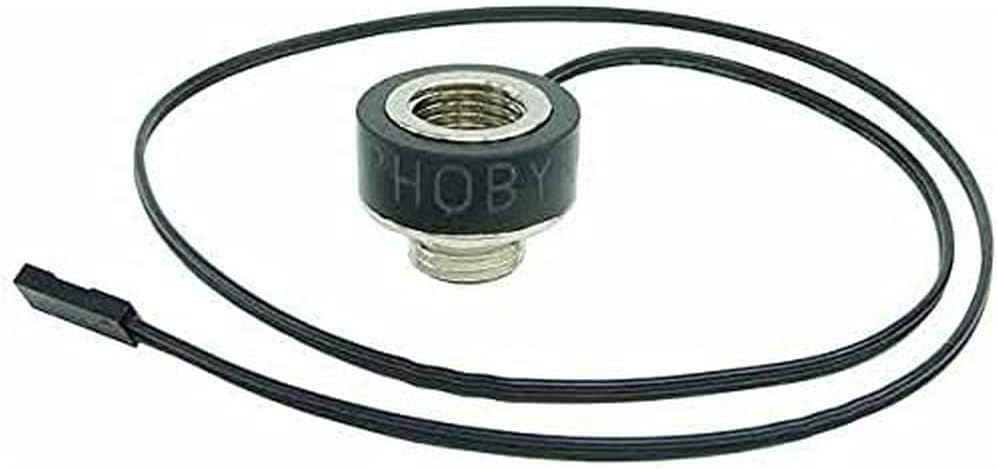 G1/4" Inline Temperature Sensor, 50cm, Nickel
