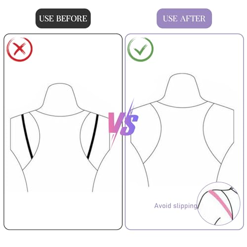 24pcs Bra Strap Clips Bra Strap Holders for Slipping Anti-Slip Bra Clips to Make Racerback Keep Women's Bra Straps In Place Bra Strap Extender Bra Hooks for Racerback Conceal Straps Cleavage Control3