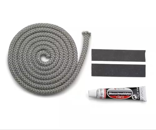 Türdichtung Set Wamsler, Oranier, Olsberg, Caminos, Kaminofen Ersatzteil 3m, ø 12mm Ofendichtung Türdichtung Set Wamsler, Oranier, Olsberg, Caminos, Kaminofen Ersatzteil 3m, ø 12mm Ofendichtung