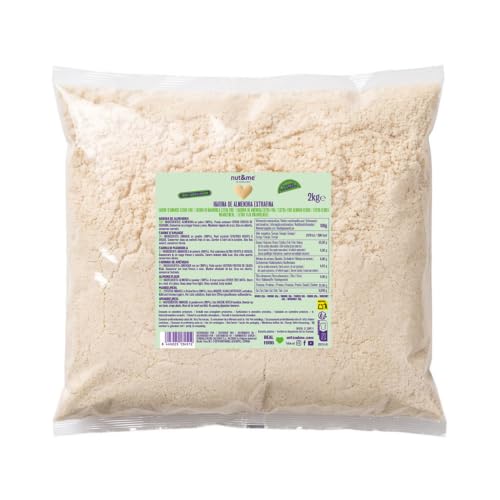 nut&me Farine d'amandes 2 kg | Poudre d´amande | Convient aux régimes cétogènes | Sans Gluten | Vegan | Haute teneur en protéines | Extrafine | Idéal...
