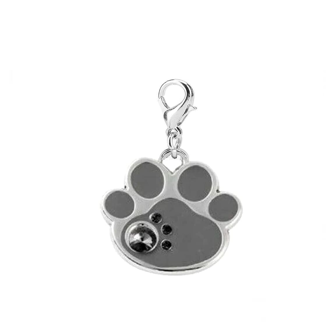 Pups&Pets pets beautiful paw shape collar pendant | Gemstone shiny and attractive rust proof Identification tag | Cute locket for dogs & cats - 1Pcs (Gray) (B0BQGPXGVR) Amazon Price History, Amazon Price Tracker