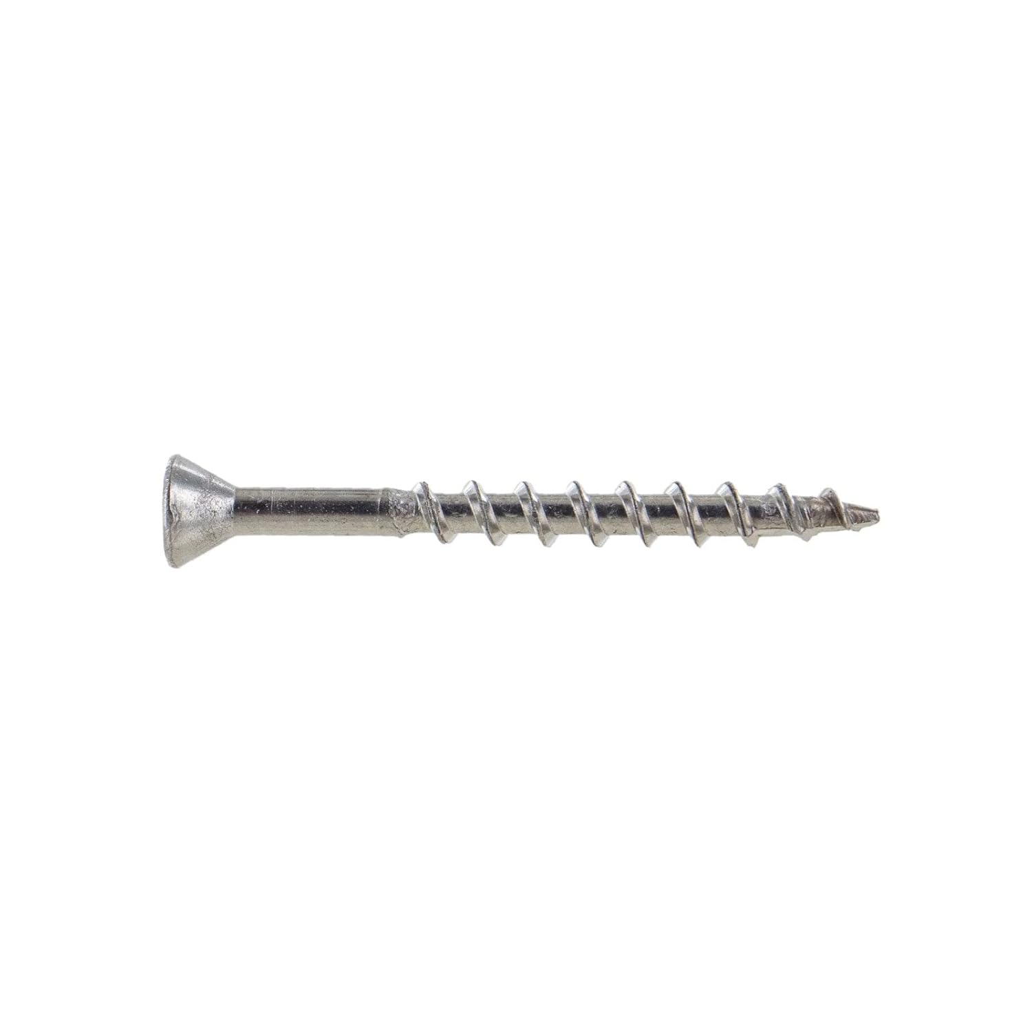 Conquest #7 x 1-5/8” Type 316 Stainless Steel Marine Grade Trim Head Deck Screws (Pack of 1750) for Decks, Docks, Jetties, Fences, Walkways, or Marine Applications
