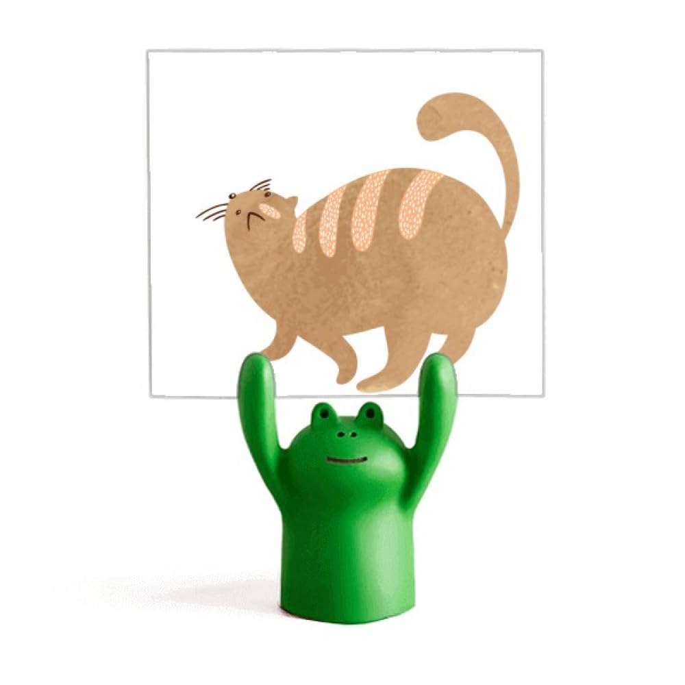 Support mémo aquarelle chat marron pour bureau et notes - 4