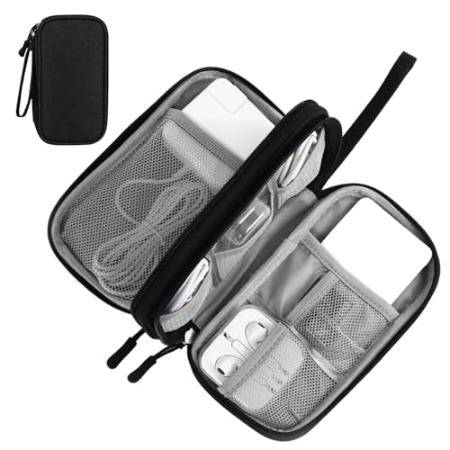 Cable Organiser Bag,Double-Layer Electronics Accessories Org