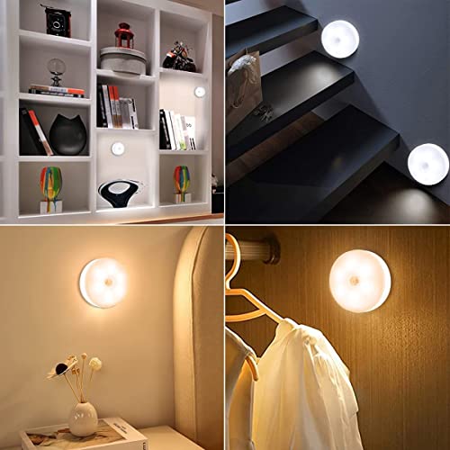 Image of Motion Sensor Light for Home with USB Charging Wireless Self Adhesive LED Magnetic Motion Activated Full Light Motion Sensor Rechargeable Light (1)