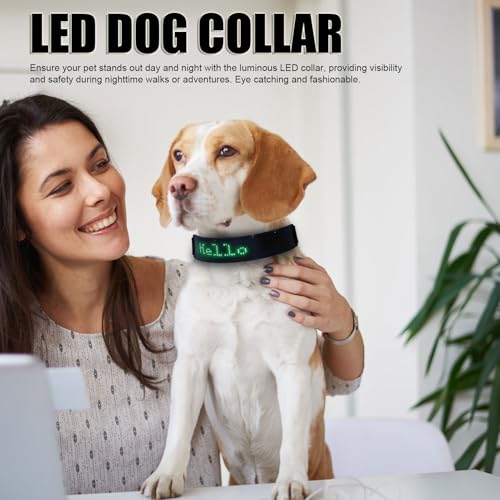Collier LED pour chien feu vert écran connecté anti perte - 8