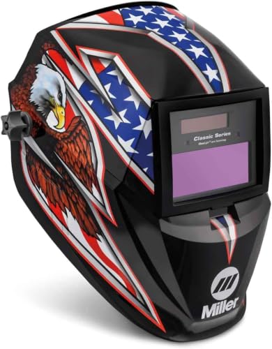 Image of Miller Classic Series Welding Helmet, ClearLight, Shade 8-13, Liberty