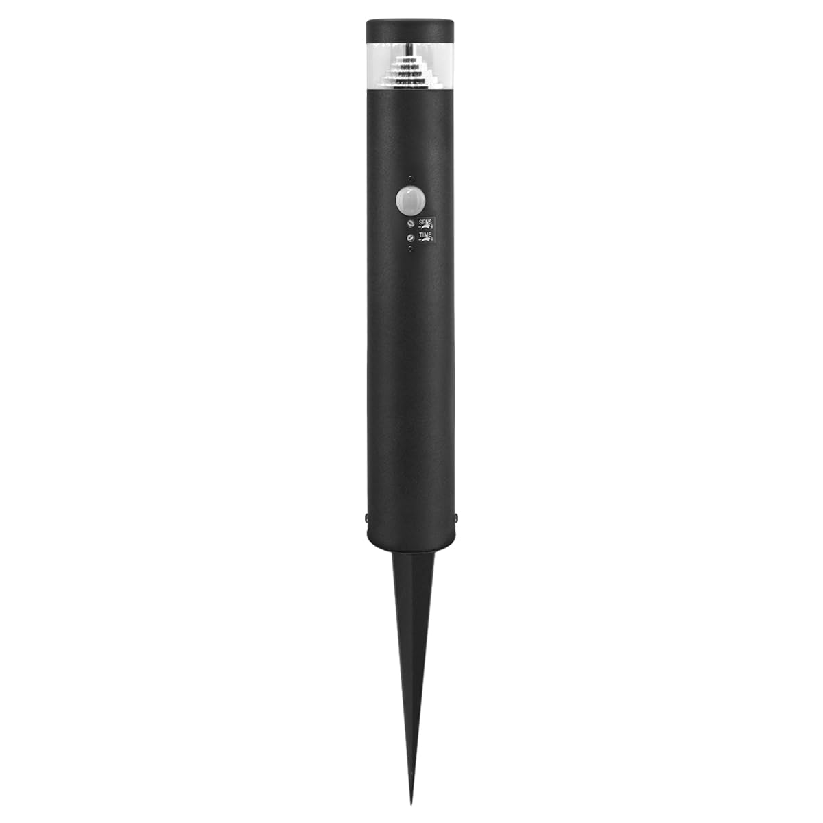 Long Life Lamp Company Black Outdoor Garden Led Bollard Post Pir Sensor Ground Spike Light Cool White Ip54 Zlca-06