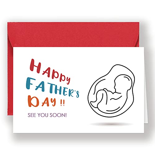 Funny Father’s Day Card For Husband, Hilarious Pregnancy Announcement Card For New Dad, Lovely Baby Card #TOP3