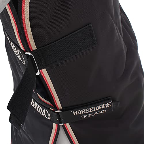 Horseware Rambo Supreme Hood 250g - zwart/oranje - Afbeelding 5