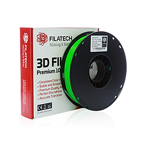 Filatech 3D Printer Filament ABS 1.75-/+0.03mm, 0.5kg, Lumin. Dark Green - Made in UAE