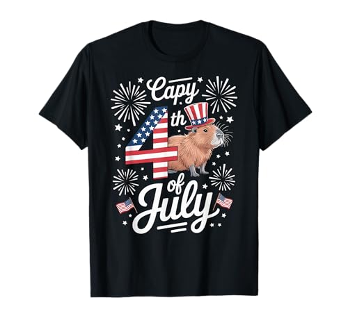 Capybara 4th Of July T-Shirt