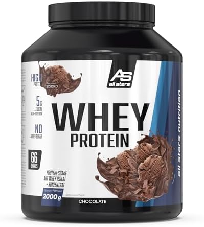All Stars WHEY PROTEIN 2000g I Eiweiß-Pulver mit Whey-Konzentrat &