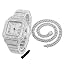 Platinum Watch + Necklace