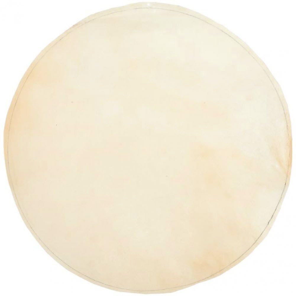 pp supm Goat Skin Drum Head, Goatskin Djembe Head African Tambourine Drum Head Replacement Percussion Drum Parts