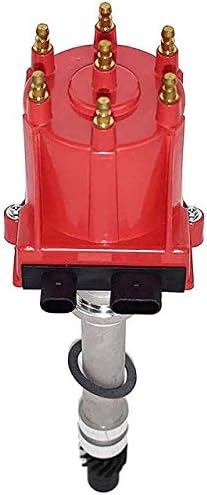 A-Team Performance - OEM Distributor 4.3L V6 TBI EFI - Compatible with GMC Chevy 262 1985-199 6 Cylinders Blazer S10 S15 Jimmy Sonoma C K Truck Pontiac, Red Cap