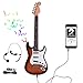 Foxom Chitarra elettrica per bambini, 6 corde, chitarra elettronica Rock con microfono per riprodurre musica, strumenti musicali per bambini
