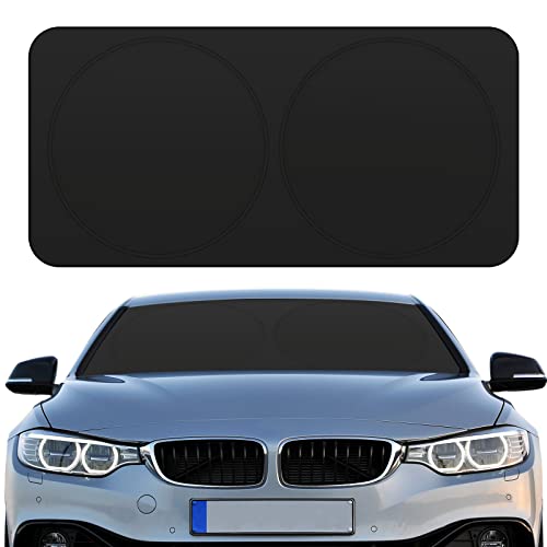 Windshield Sun Shade for Cars, UV Protection, Black