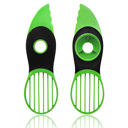 VRBELNI Trancheuse D'Avocat 3 en 1 - Éplucheur Coupe Couteau à Avocat Avocat Couteau à éplucher/Coupe Avocat 3 en 1/Convient pour Les tranches de Fruits de Cuisine