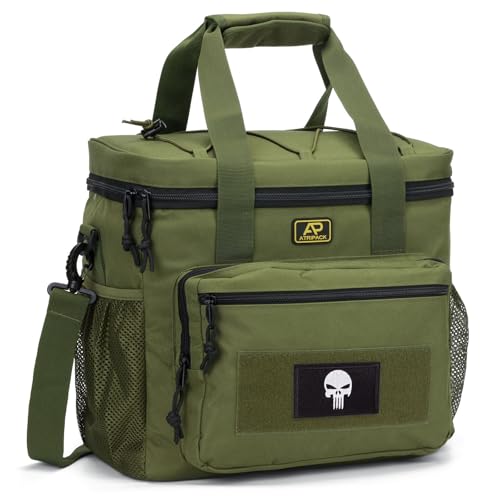 Lunch Box for Men, Tactical Lunch Bag MOLLE Webbing Leakproof Insulated Large Lunch Cooler Women Adult Meal with Adjustable Lunch Pail for Work Finishing Picnic Office