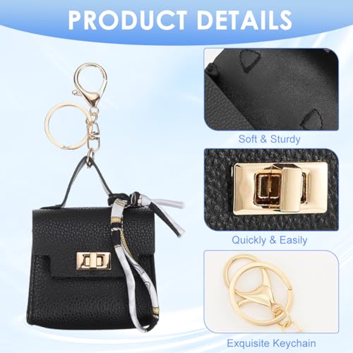 Image of SANNIDHI Bag Charm Mini Backpack Keychain for Women Small Pouch Coin Purse Headset Bag Key Ring for Woman Girls
