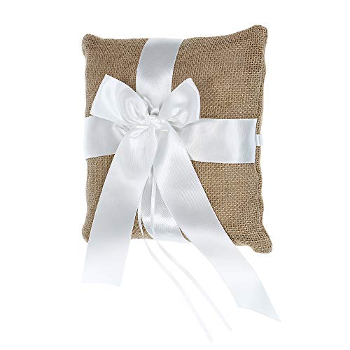Baugger - Anel de casamento Travesseiro Serapilheira Cerimônia de Casamento Bolso Anel de Cetim Trav