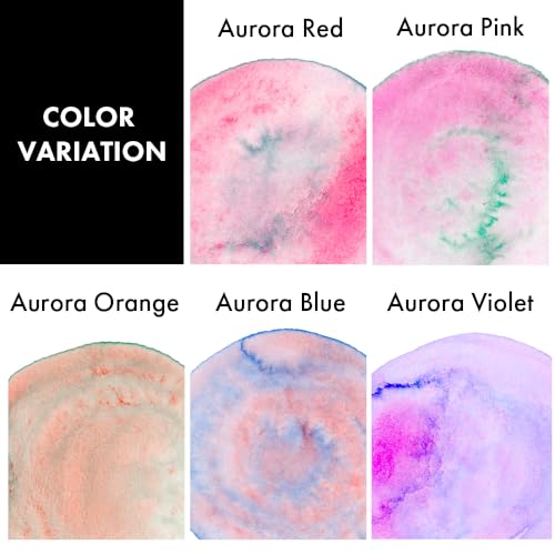 Kuretake GANSAI TAMBI Granulating Colors 5 colours Watercolour Paint Set 5 colours with 1 empty pan, Metallic, Professional-quality art supplies for artists, Non-Toxic, Made in Japan