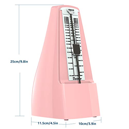 Métronome mécanique à son puissant pour piano, tambour, violon, guitare, saxophone – Rose - Les Beatles, Paul McCartney, John Lennon, RIngo Starr, George Harrison Métronome mécanique à son puissant pour piano, tambour, violon, guitare, saxophone - Rose – Image 6