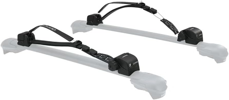INNO XA445 Surf-Wind-Long Board Locking Roof Carrier for T-Slot Aero Base Racks - Holds (1) Kayak or (1) Canoe or (2) SUP)/Wind/Surf-Boards
