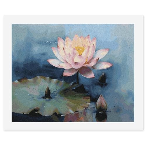 Peinture par numéros fleurs 57x47 cm toile adulte débutant BWQMNT