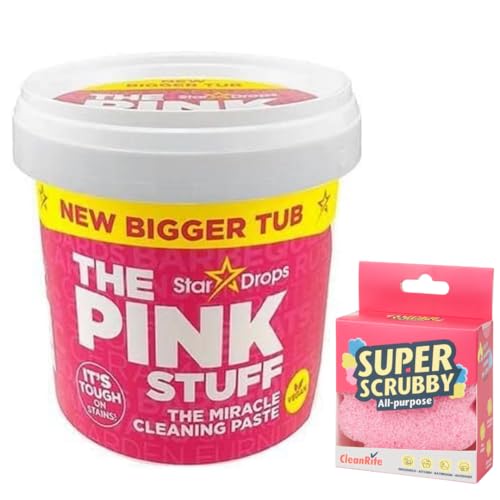Pasta Limpiadora Milagrosa The Pink Stuff, 850g + un estropajo