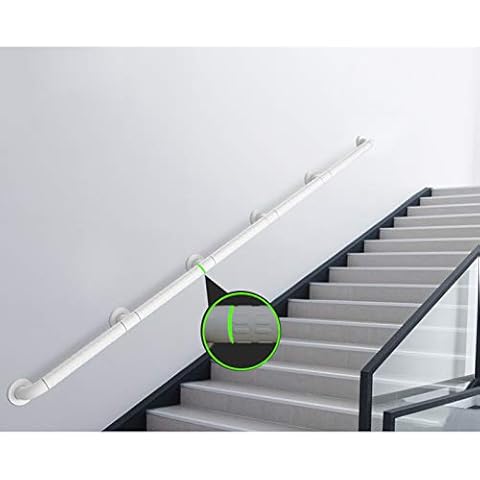 WL-ZZZ White 304 Stainless Steel Grab Hand Rails for Bathroom or Hallway, Stairs Handrails Banister Railing Safety Hospital Elderly Kids Safety Support Rod (Size : 150cm(5ft)) Cover