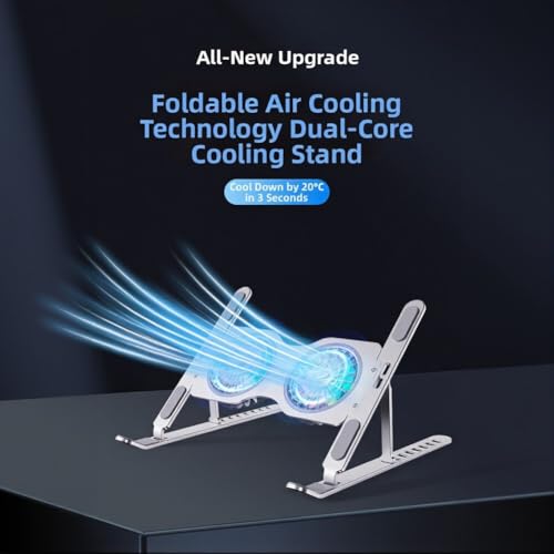 Support de refroidissement ergonomique pour ordinateur portable ventilé