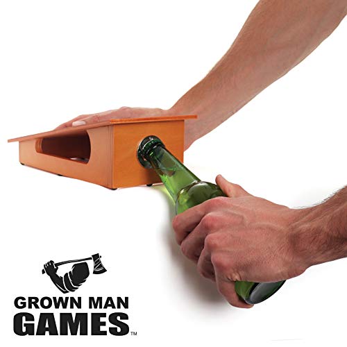 Grown Man Games Mini Cornhole- Portable Cornhole Game - Mini Bean Bag Toss Game - Cornhole Drinking Game - Party Game - Tabletop Cornhole - Desktop Cornhole - Outdoor & Indoor Cornhole Set #TOP2