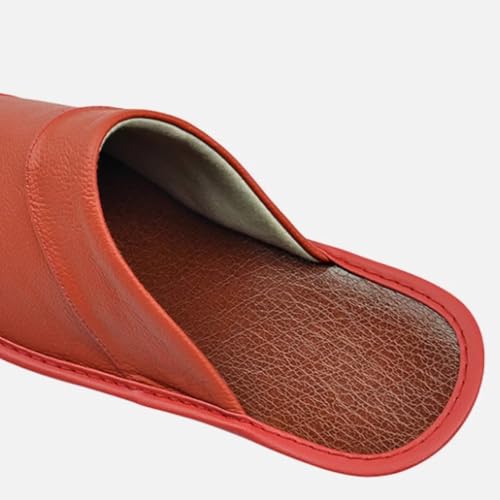 Premium Comfort Thermal Leather Stitch Nonslip Women's Fuzzy House Slippers Indoor Outdoor Soft Warm Shoes Plus Size4