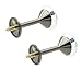 Sumnacon 2 Pieces Crystal Curtain Hold Backs Window Drapery Tie Back Clips Wall Hook Tassel Holder with Black Bass