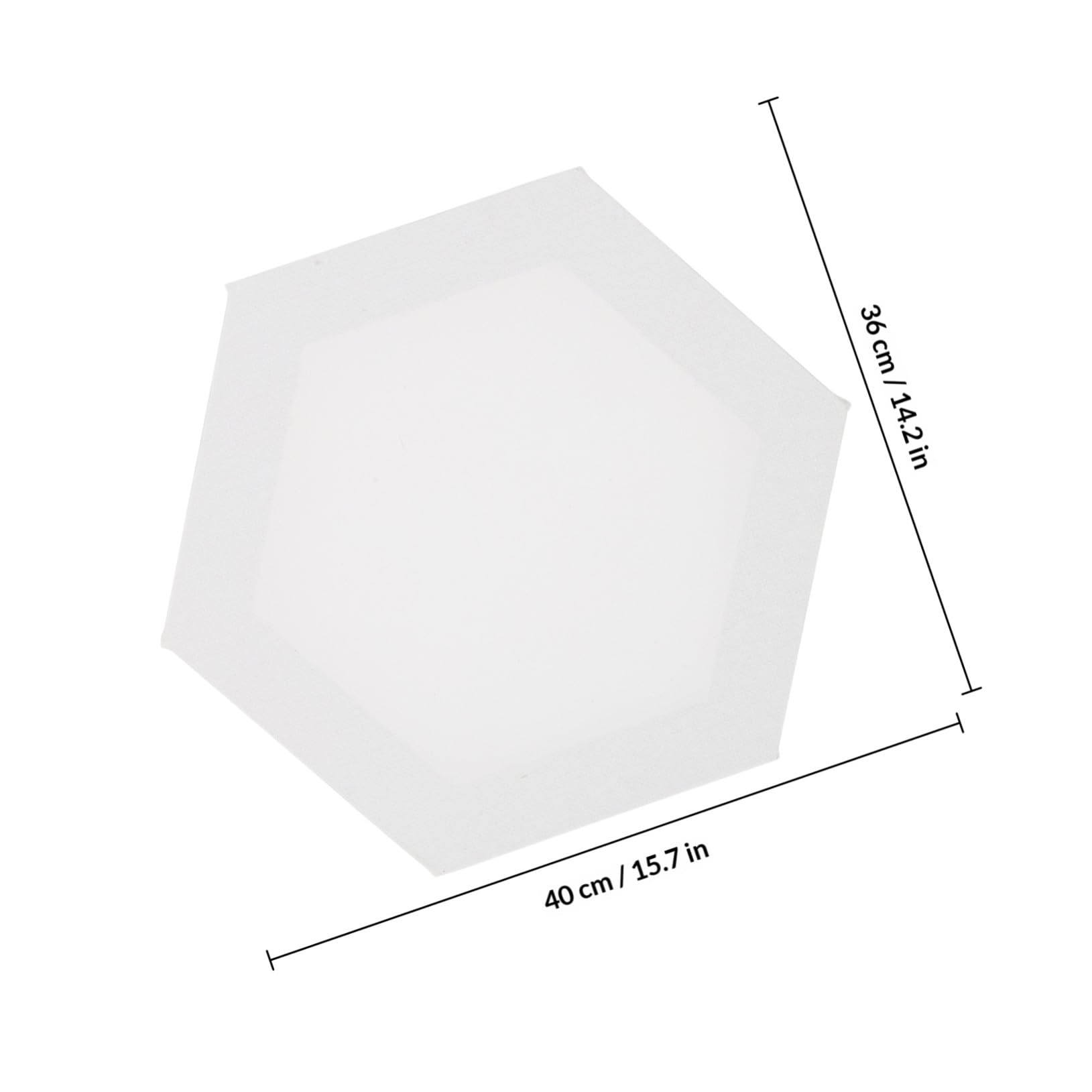 Holibanna Toiles à Peindre Cadres de Toile Tendue Hexagonales Lot de 3 Blanches en Coton et Bois pour Loisirs de Peinture Débutants et Étudiants
