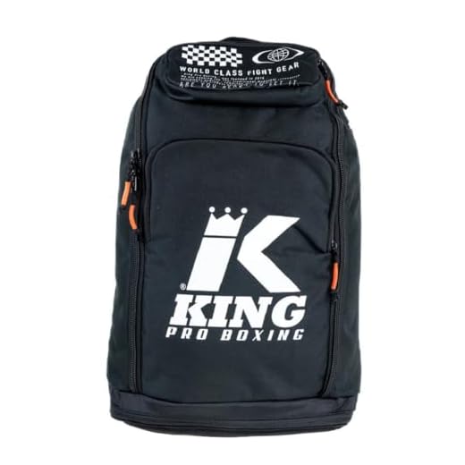 King Pro Boxing Rucksack Elite Lab - Erweiterbarer XL Sport Rucksack mit viel Platz für Kampfsport Fitness Sport Reisen