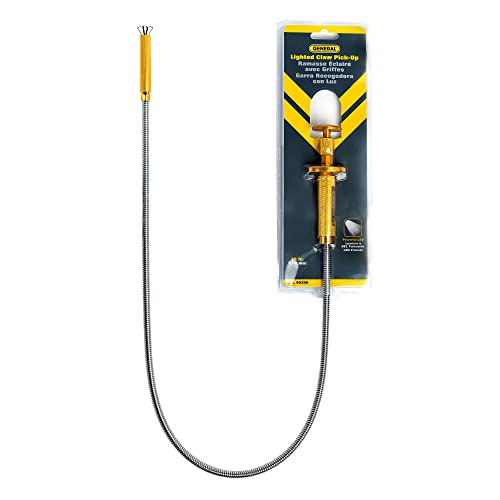 General Tools 90399 Flexible LED Lighted Mechanical Pick Up, 36 inches