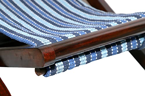 Image of Artesia Sheesham Wood with Walnut Brown Color Relaxing Chair /Comfort Folding Chair for Bed Room /Living Room Outdoor Patio Chair