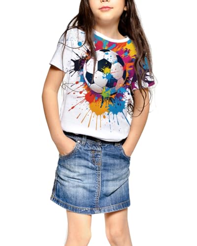 Image of Ainuno Graphic Tees for Boys Girls Kids 7-14Y, Summer Short Sleeve T Shirt Cool 3D Print
