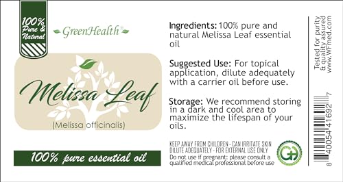 Aceite Esencial Melissa Leaf 118 ml 100% Puro miniatura 3