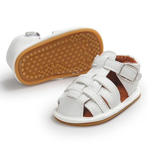 Hot Baby Sandals ! AMA(TM) Toddler Baby Girls Boys Sandals Summer Skidproof Shoes First Walkers (12~18 Month, White)